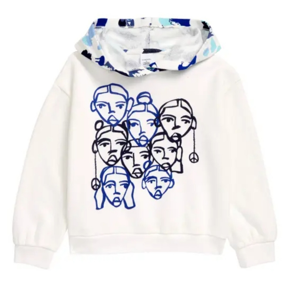 Cristina Martinez Kids' Print Cotton Hoodie